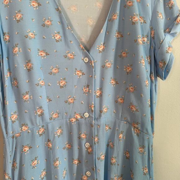 Capulet Elie Dress in Blue Floral Rosebud Print - Picture 9 of 12